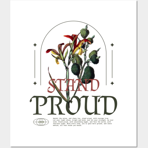 Stand Proud Botanical botany botanist Wall Art by Tip Top Tee's